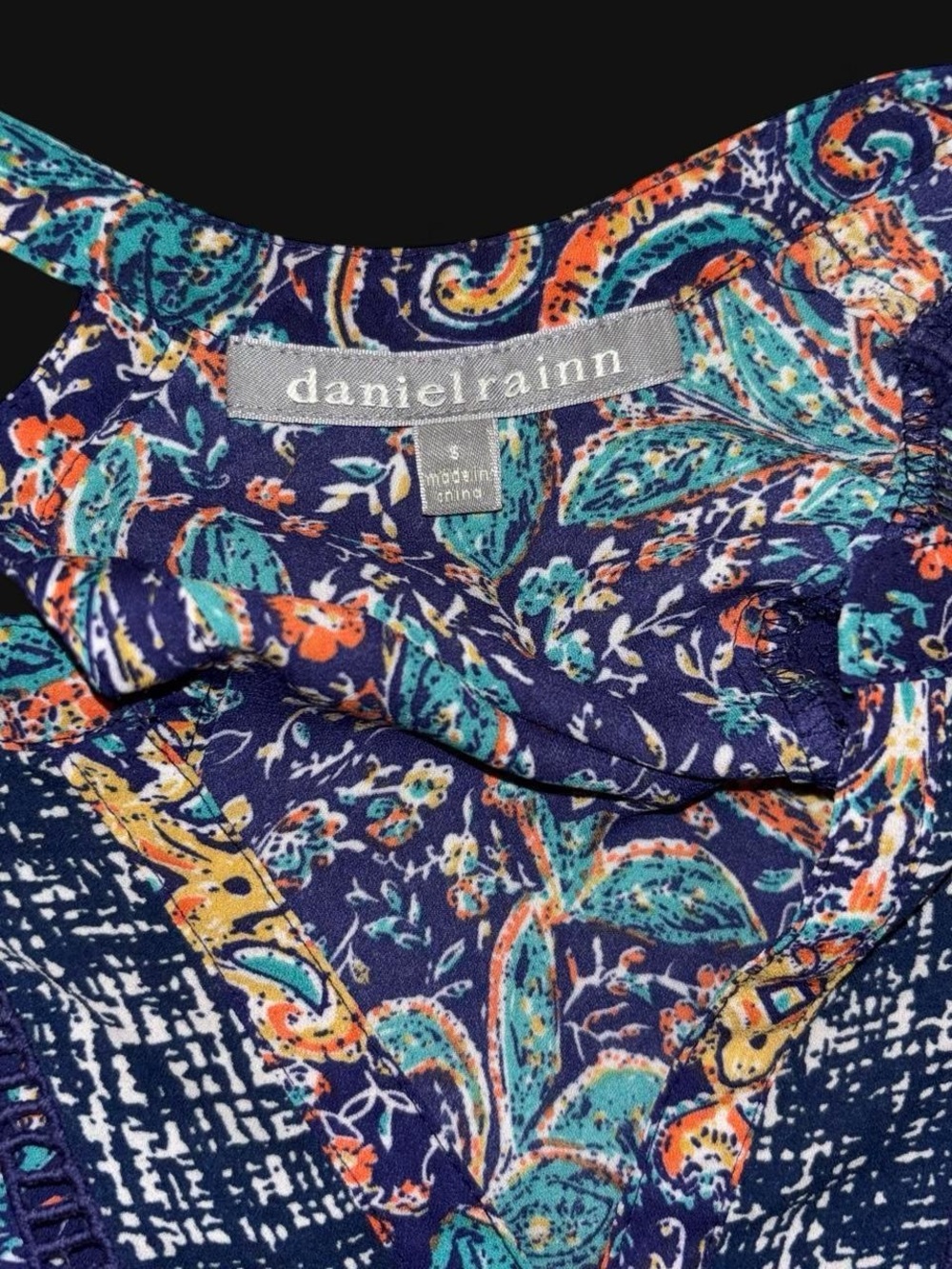 daniel rainn Paisley Print blouse Navy Multi